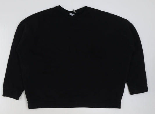 ASOS Womens Black Polyester Pullover Sweatshirt Size 12 Pullover