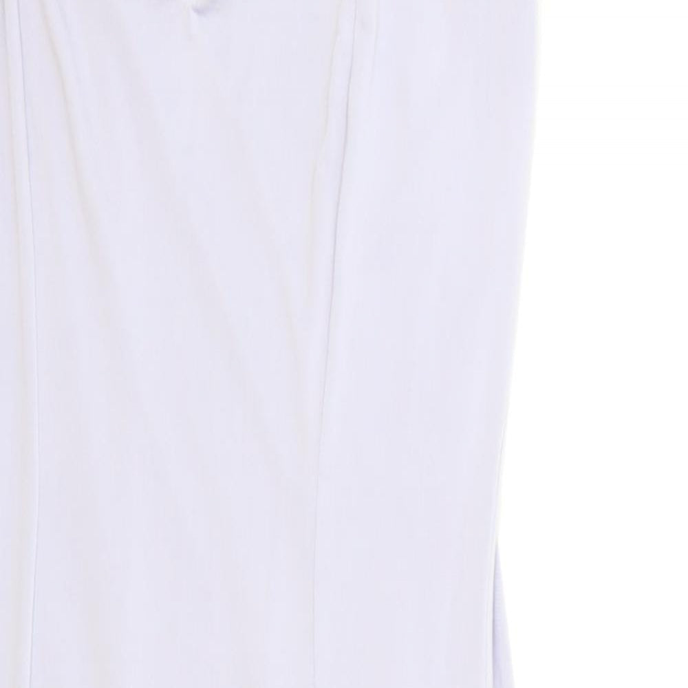 River Island Womens Purple Viscose Bodycon Size 6 V-Neck Pullover