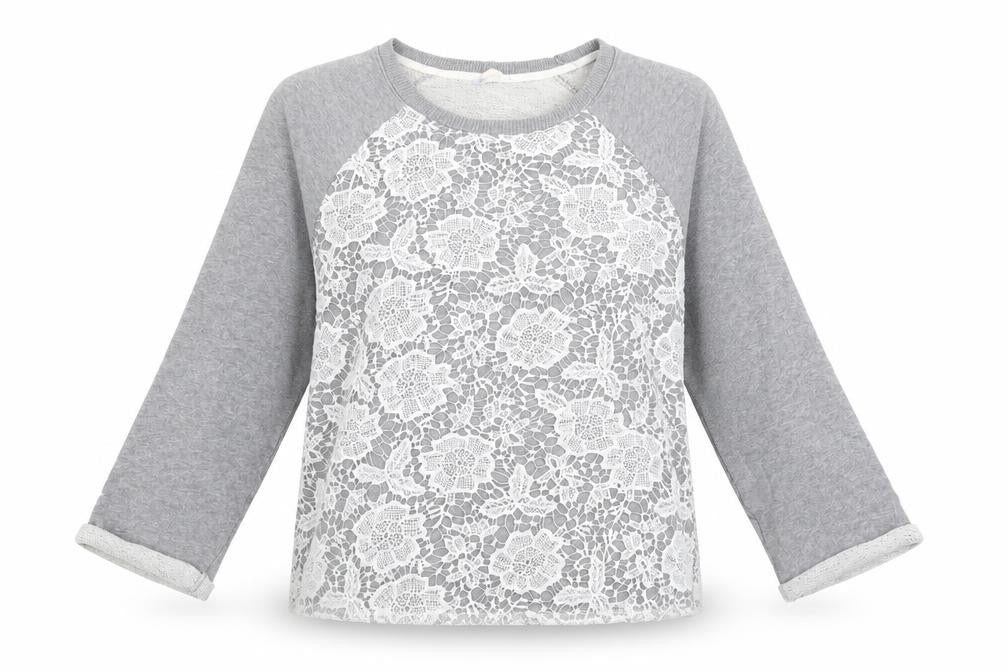 Matalan Womens Grey Cotton Pullover Sweatshirt Size 14 Pullover