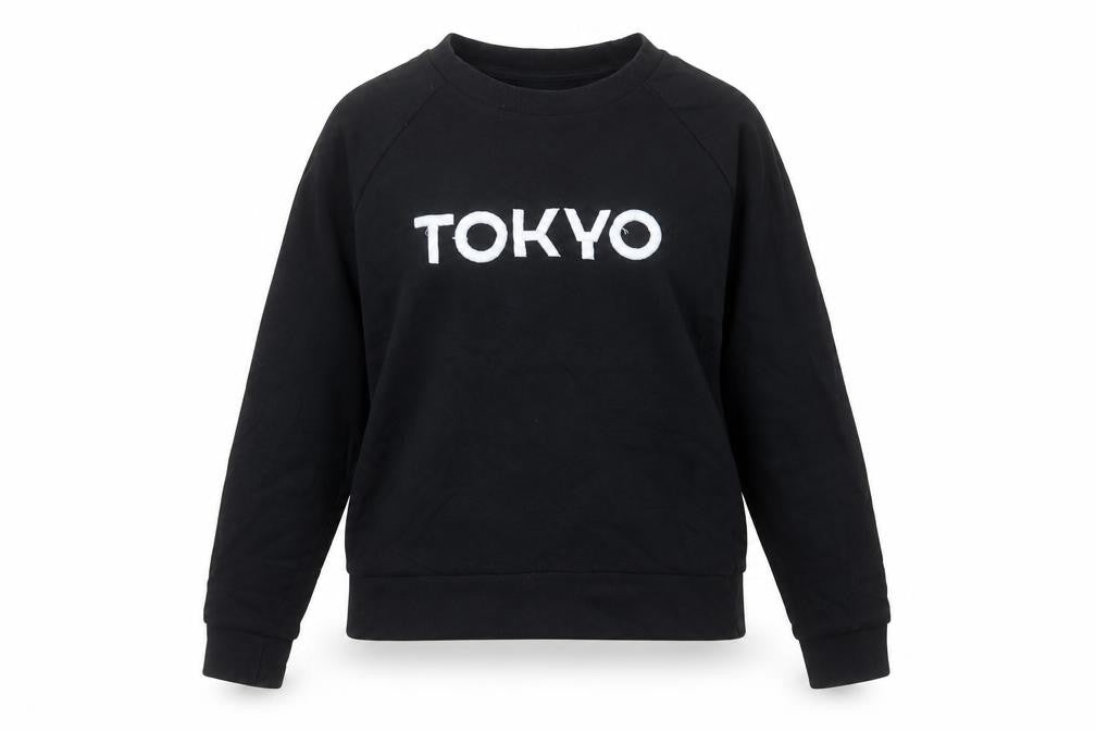 Pull&Bear Womens Black Cotton Pullover Sweatshirt Size M Pullover - Tokyo