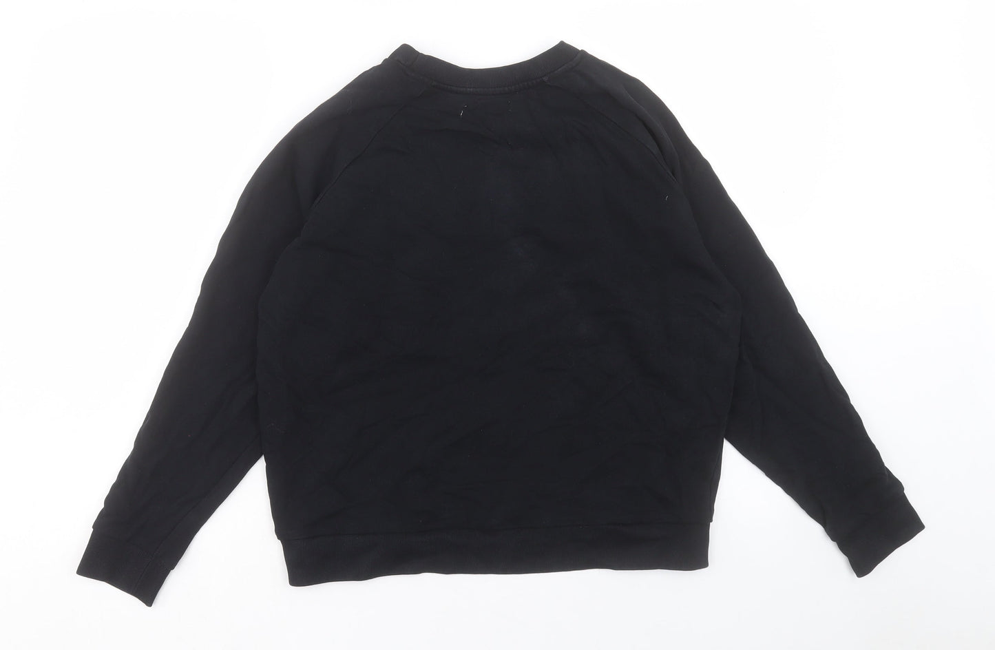 Pull&Bear Womens Black Cotton Pullover Sweatshirt Size M Pullover - Tokyo