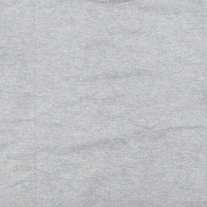 Gap Girls Grey Crew Neck Cotton Pullover Jumper Size 10 Years Pullover - Star Pattern