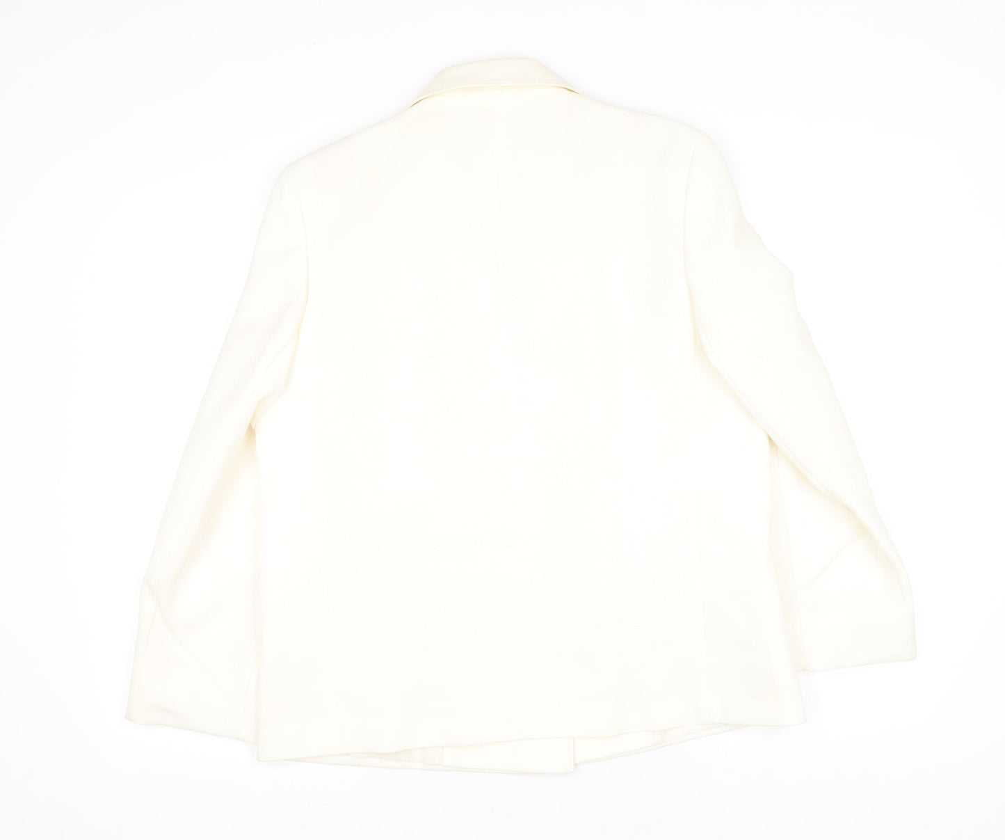 St Michael Womens Silver Jacket Blazer Size 12 Button