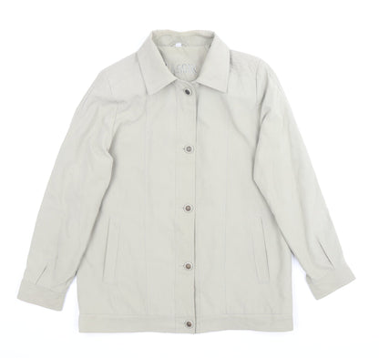 Klassik Womens Beige Jacket Size 10 Button