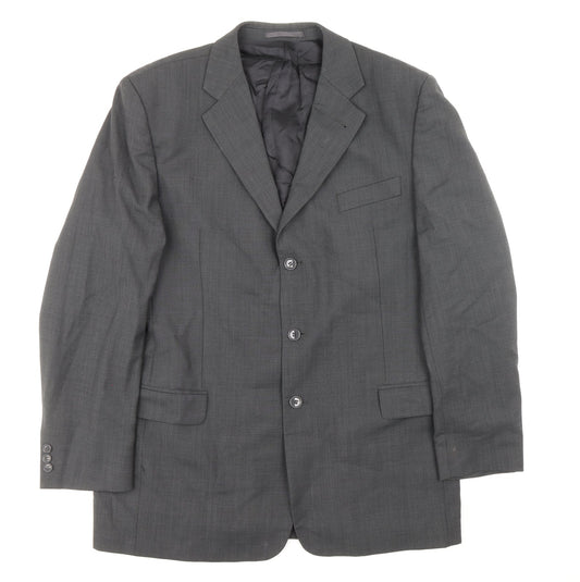 NEXT Mens Grey Wool Jacket Suit Jacket Size 42 - Outer Pockets