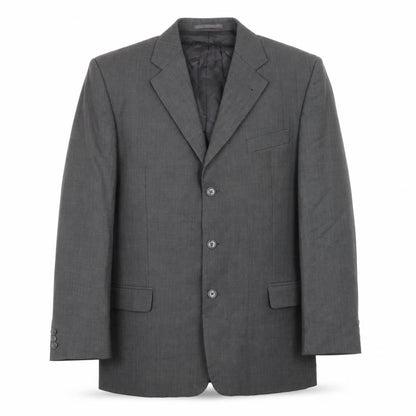 Next Mens Grey Wool Jacket Suit Jacket Size 42 - Outer Pockets