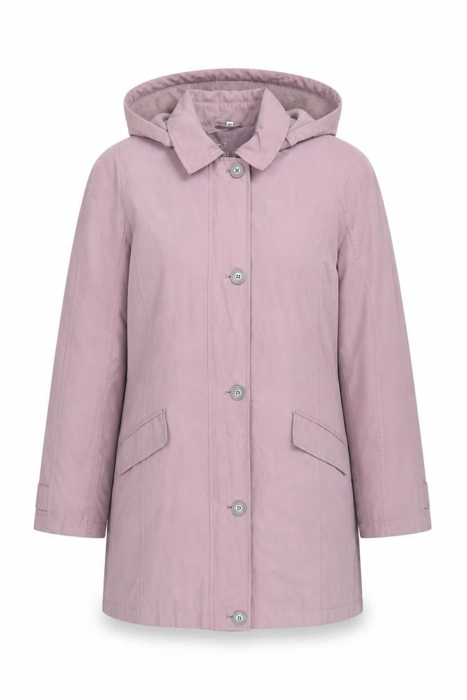Klass Womens Purple Parka Coat Size M Zip - Panelling Detail, Drawstring