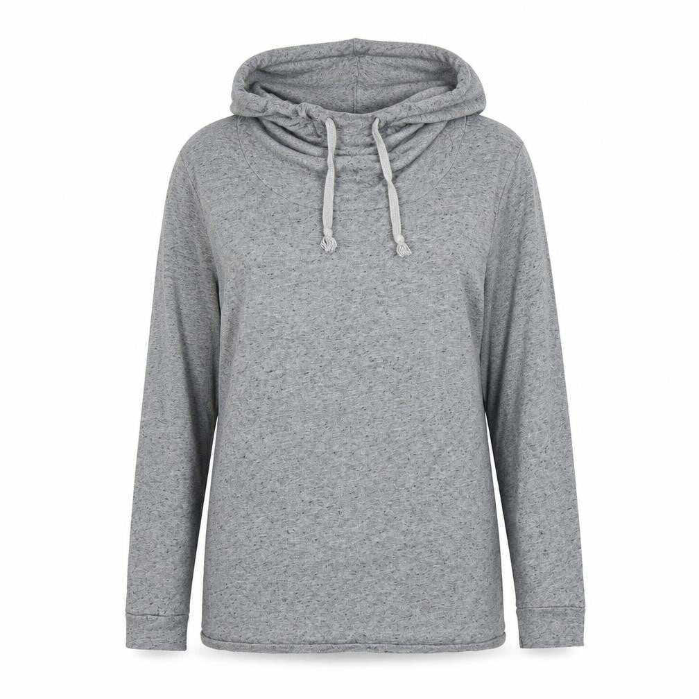 River Island Womens Grey Polyester Pullover Hoodie Size M Pullover