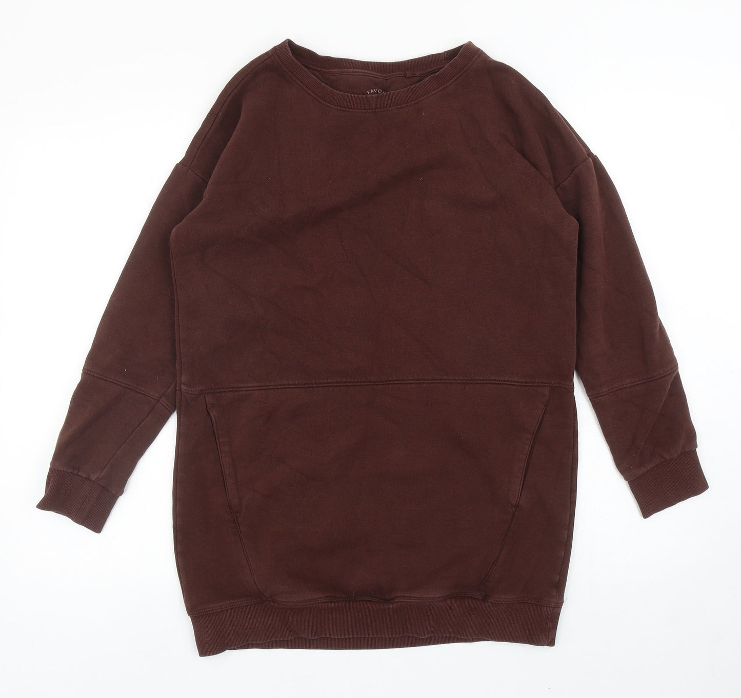 NEXT Womens Brown Cotton Pullover Sweatshirt Size S Pullover