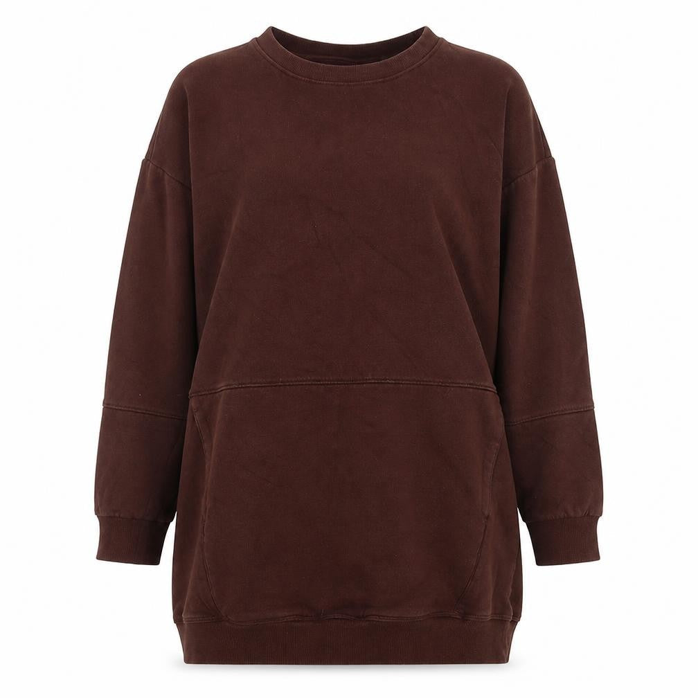 NEXT Womens Brown Cotton Pullover Sweatshirt Size S Pullover