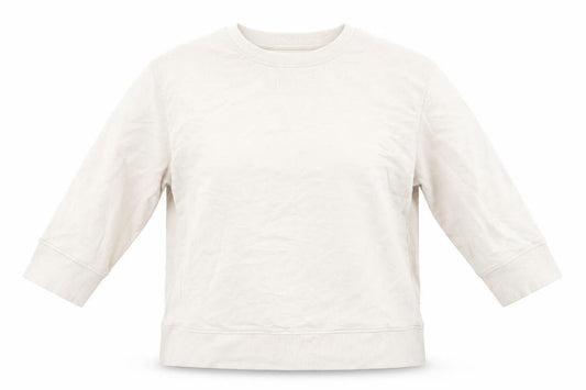 Zara Womens Beige Cotton Pullover Sweatshirt Size S Pullover
