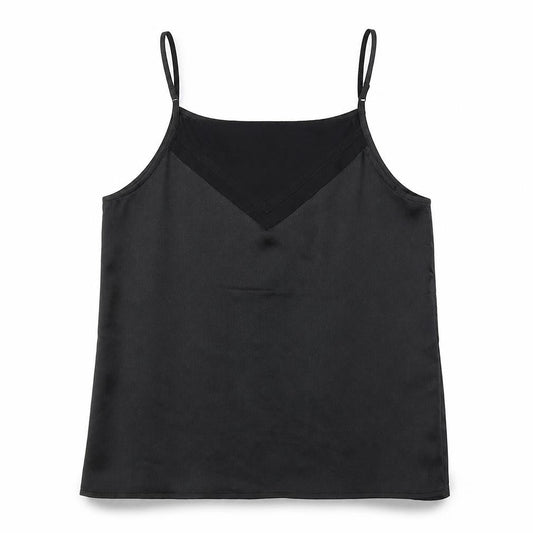 NU Womens Black Viscose Camisole Tank Size XS Square Neck