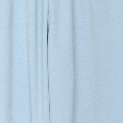 Boohoo Womens Blue Polyester Trousers Size 10 L25 in Regular Zip