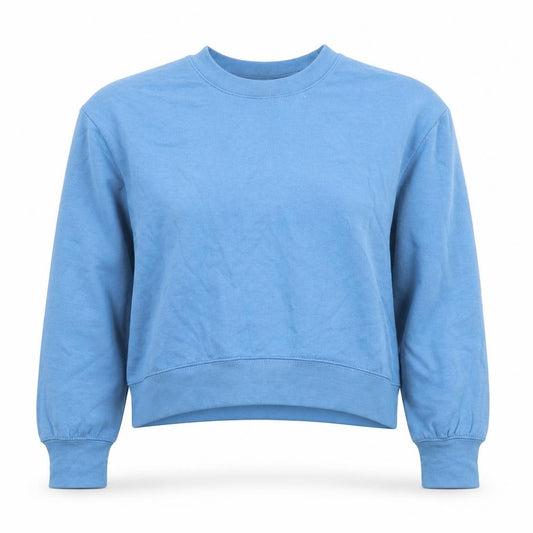 Zara Womens Blue Polyester Pullover Sweatshirt Size S Pullover