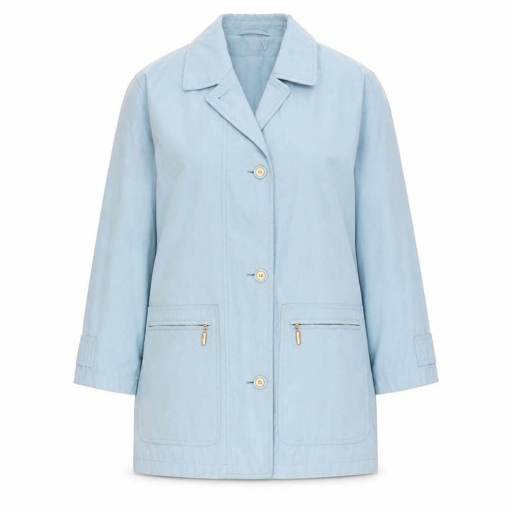 Preworn Womens Blue Jacket Size 8 Button