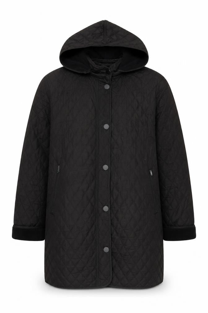 Hilary Radley Mens Black Jacket Coat Size M Zip