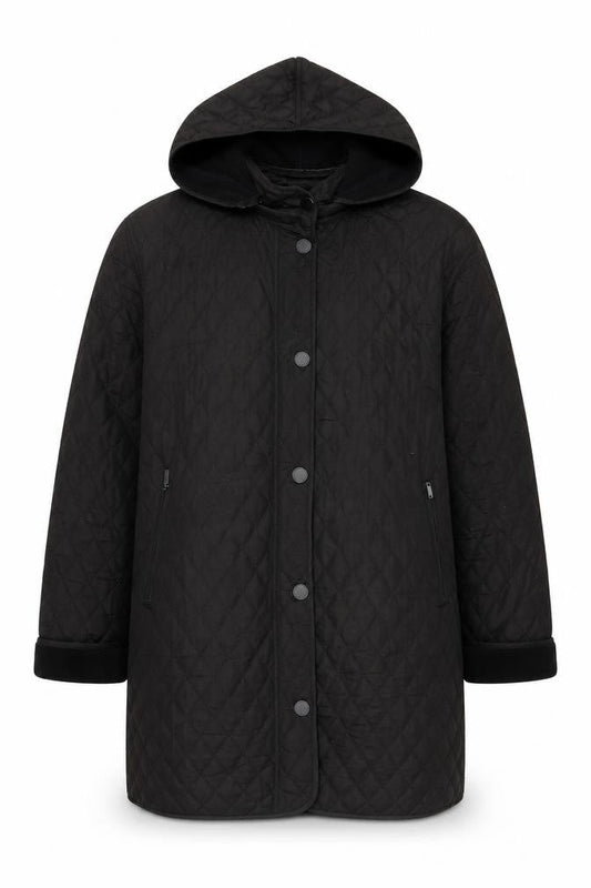 Hilary Radley Mens Black Jacket Coat Size M Zip