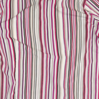 Sommermann Womens Multicoloured Striped Polyester Basic Button-Up Size 16 Collared
