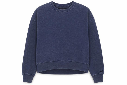 Hollister Mens Blue Cotton Pullover Sweatshirt Size S