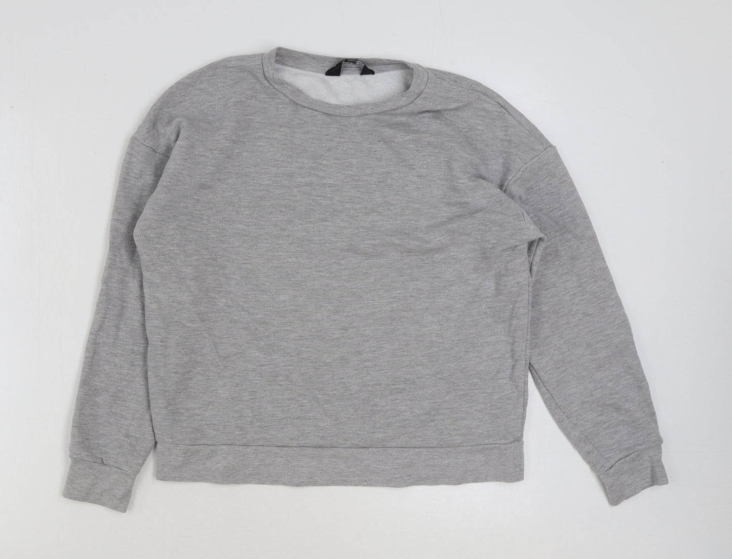 Dorothy Perkins Womens Grey Cotton Pullover Sweatshirt Size 8 Pullover