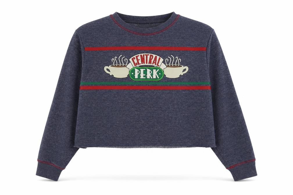 Primark Womens Blue Polyester Pullover Sweatshirt Size XS Pullover - Central Perk Friends
