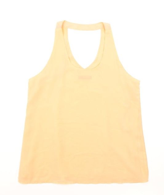 Quiz Womens Pink Viscose Basic Tank Size 8 Scoop Neck
