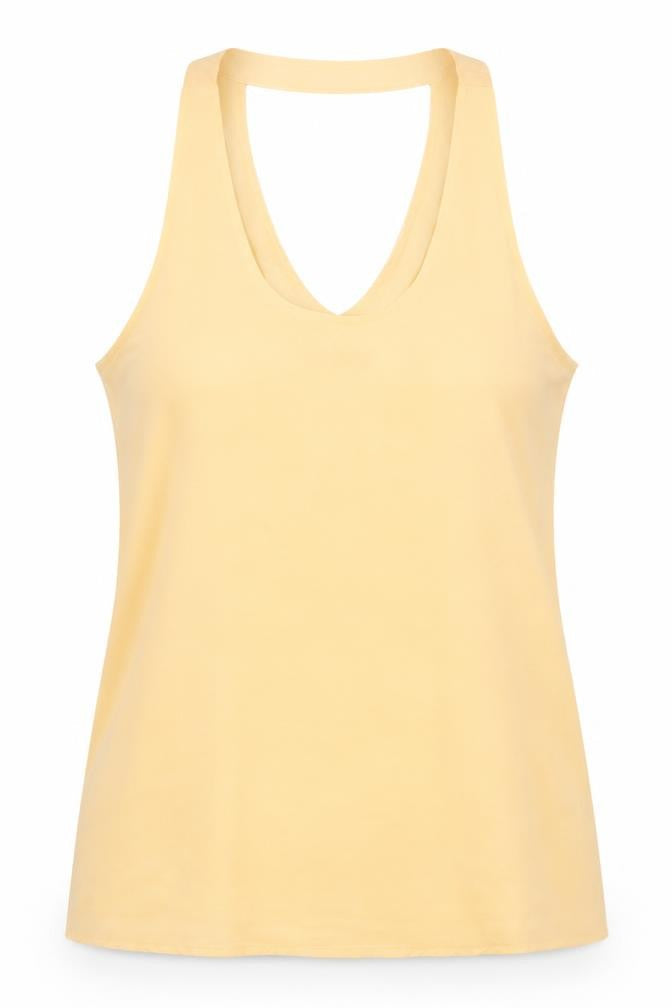 Quiz Womens Pink Viscose Basic Tank Size 8 Scoop Neck