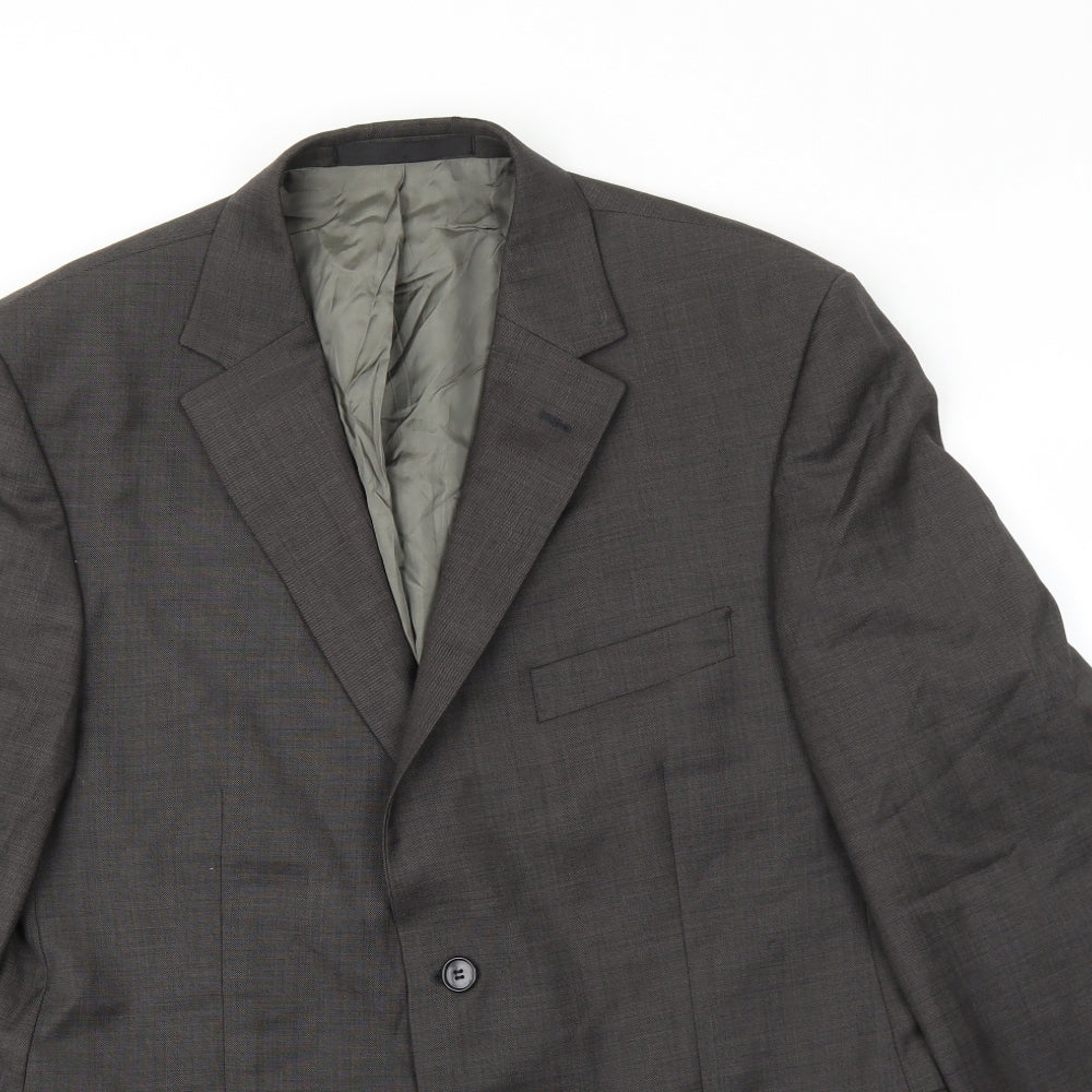 Marks and Spencer Mens Grey Wool Jacket Suit Jacket Size 42