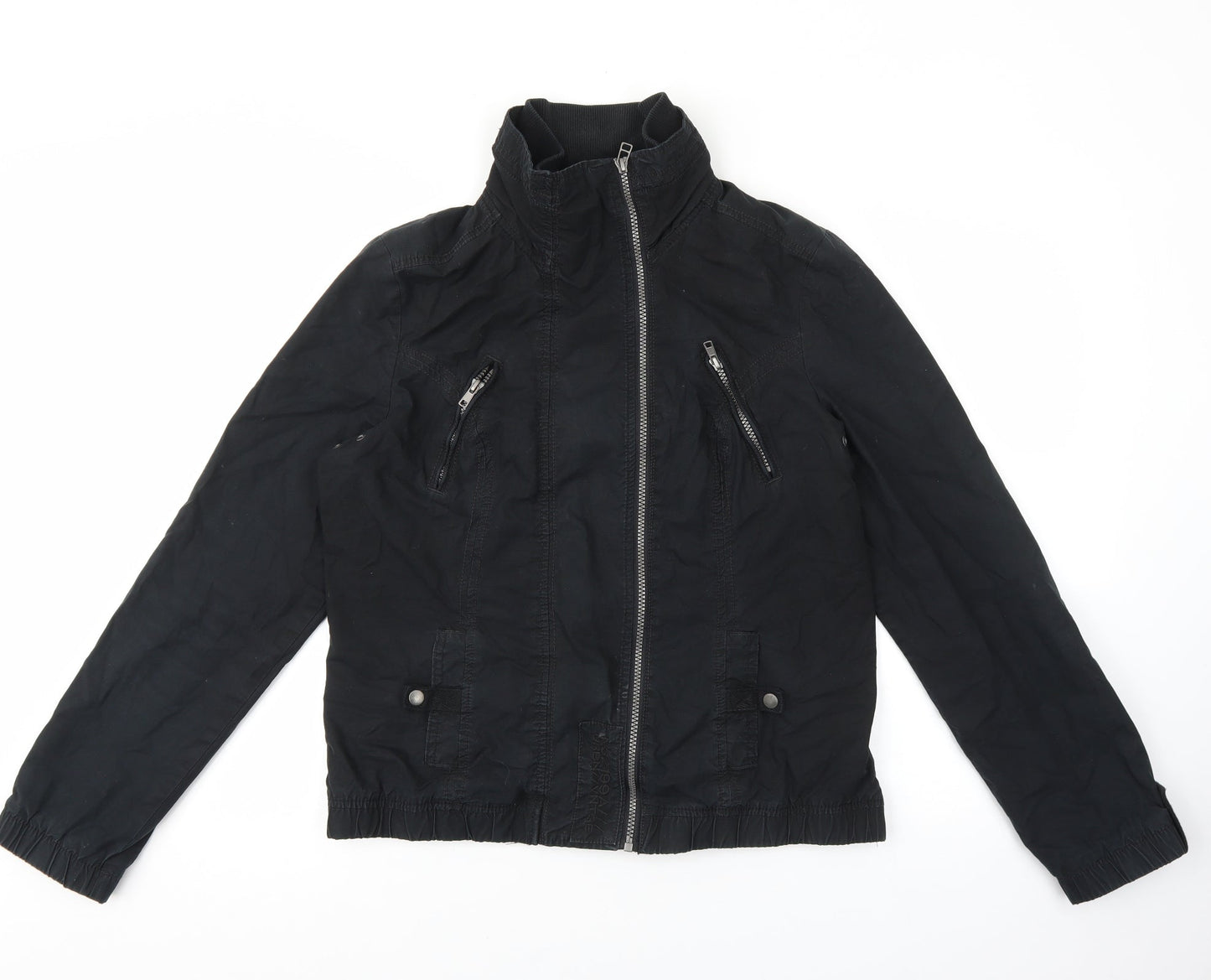 NEXT Womens Black Jacket Size 14 Zip - Marks On Sleeves