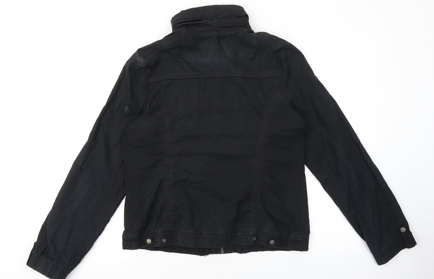 NEXT Womens Black Jacket Size 14 Zip - Marks On Sleeves