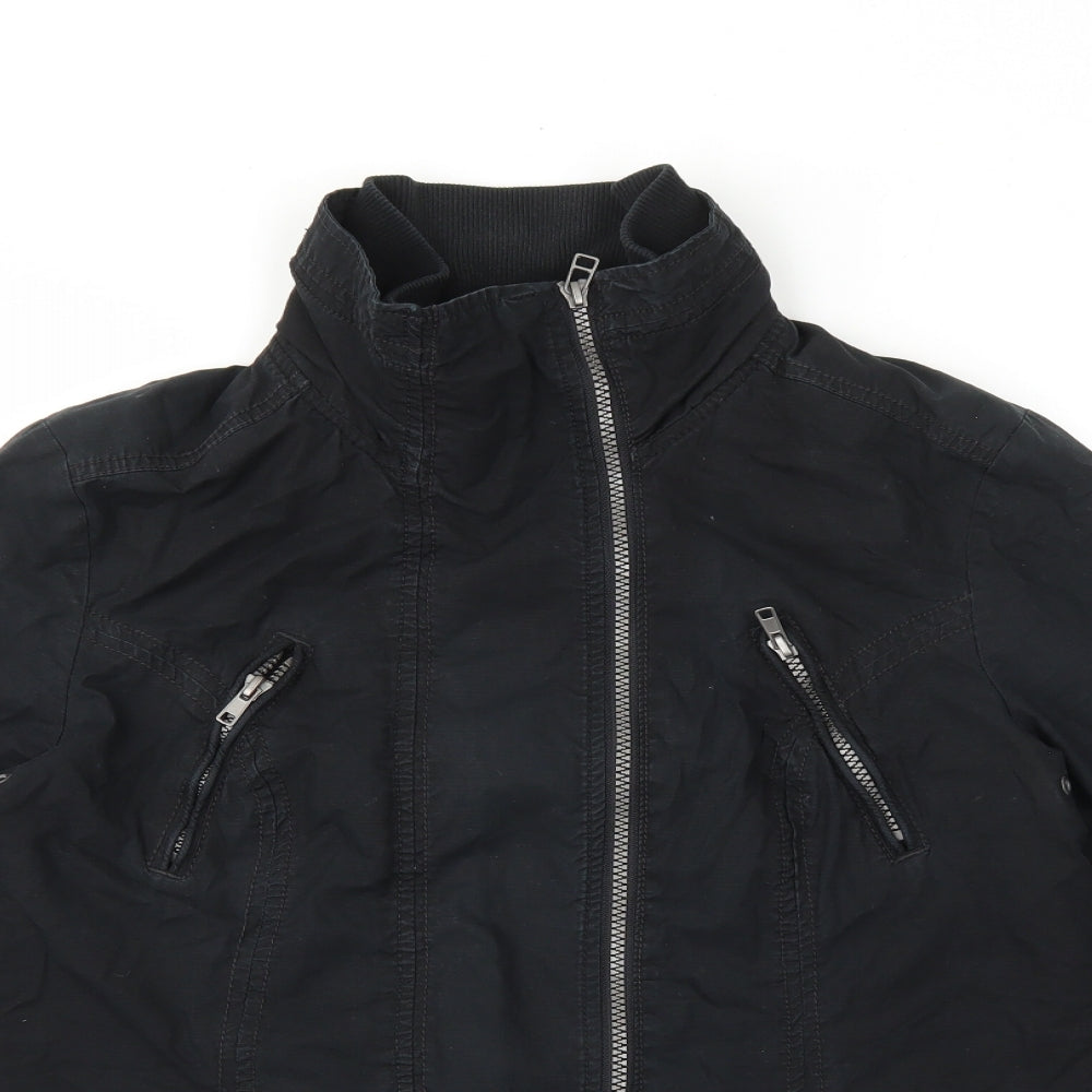 NEXT Womens Black Jacket Size 14 Zip - Marks On Sleeves