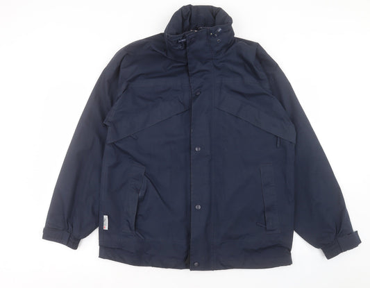 Result Mens Blue Windbreaker Jacket Size S Zip