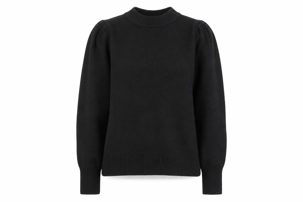 Preworn Womens Black Mock Neck Acrylic Pullover Jumper Size XS