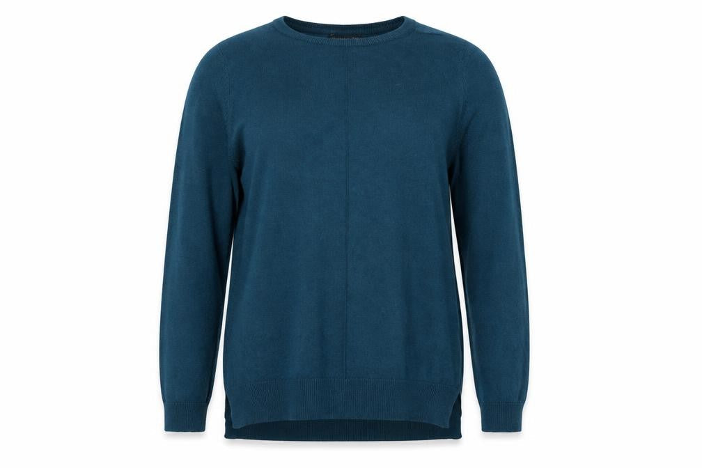 F&F Womens Blue Round Neck Acrylic Pullover Jumper Size 12