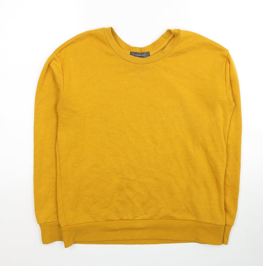 Primark Womens Yellow Polyester Pullover Sweatshirt Size 10 Pullover