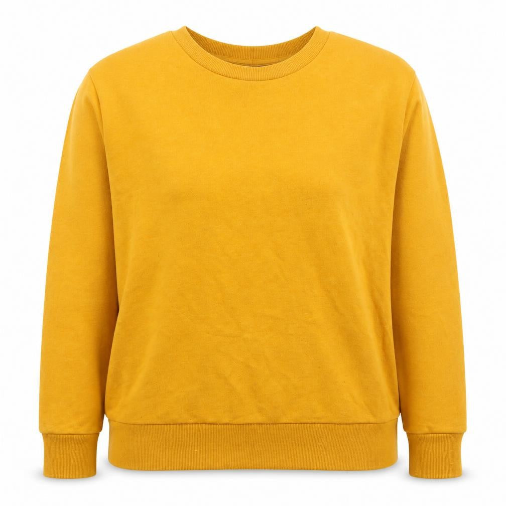 Primark Womens Yellow Polyester Pullover Sweatshirt Size 10 Pullover