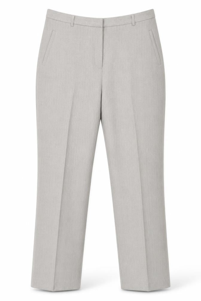 Classics Womens Grey Polyester Trousers Size 34 in L23 in Regular Zip