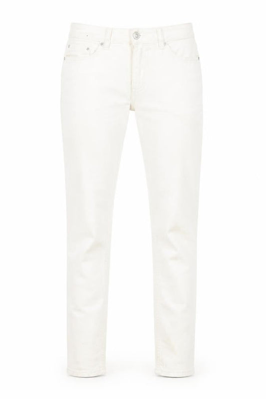 Next Womens Beige Cotton Skinny Jeans Size 8 L26 in Regular Zip