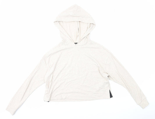 NEXT Womens Beige Polyester Pullover Hoodie Size S Pullover