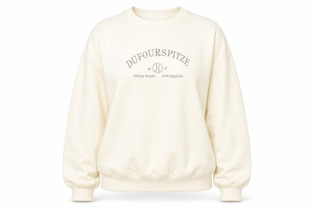 SheIn Womens Ivory Polyester Pullover Sweatshirt Size S Pullover