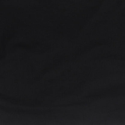 Zara Womens Black Polyester Basic Blouse Size M V-Neck