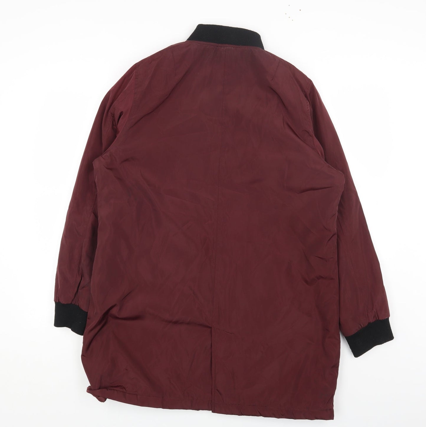 Brave Soul Womens Red Puffer Jacket Coat Size L Zip