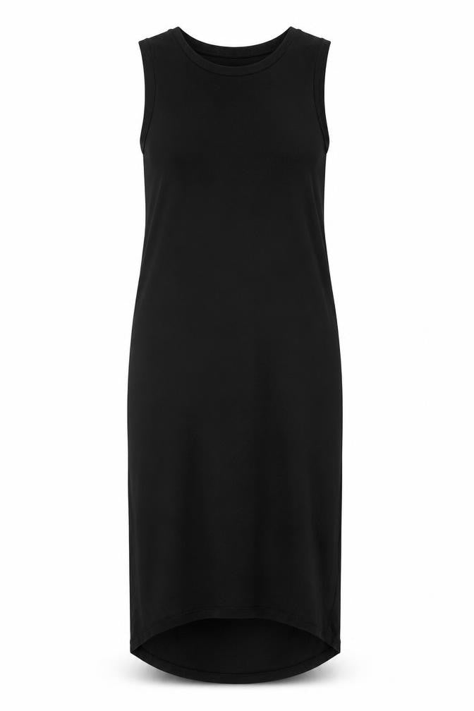 Marks & Spencer Womens Black Viscose Maxi Size 10 Boat Neck Pullover