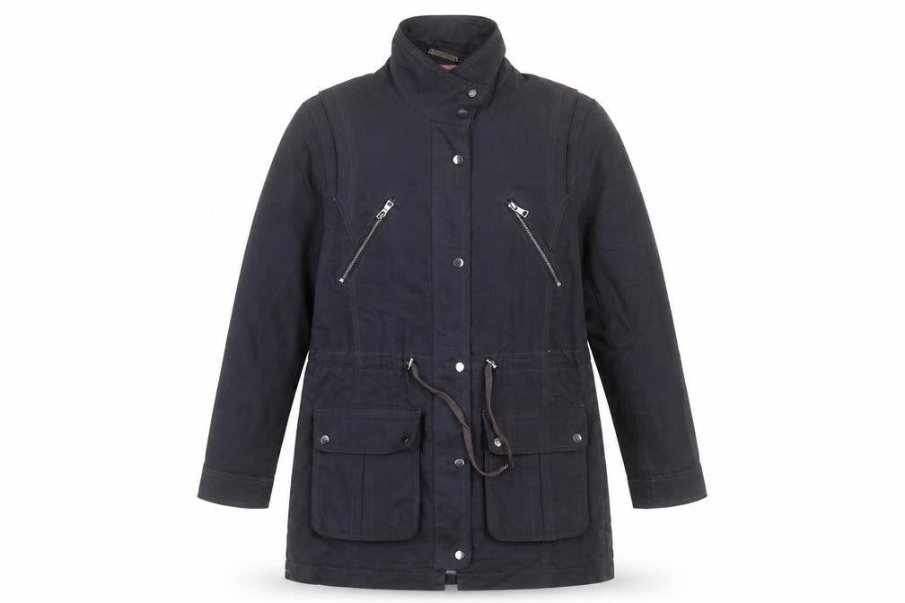 Marks & Spencer Womens Blue Jacket Coat Size 10 Zip