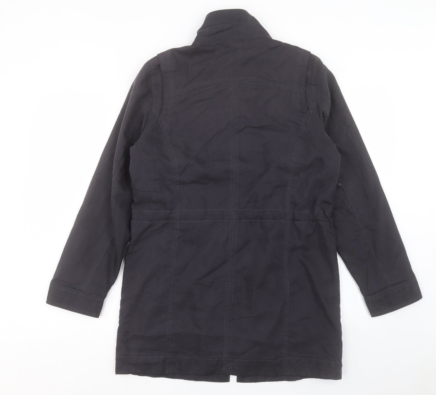 Marks and Spencer Womens Blue Jacket Coat Size 10 Zip