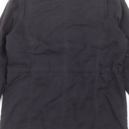 Marks & Spencer Womens Blue Jacket Coat Size 10 Zip
