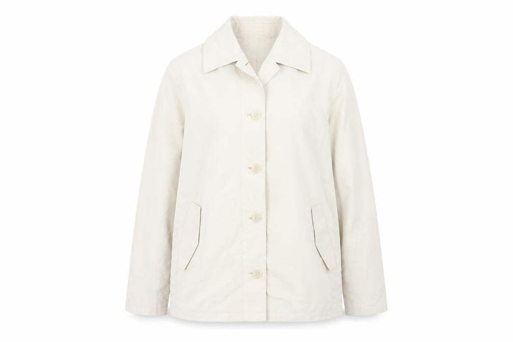 Danni Mac Womens Beige Jacket Size S Button