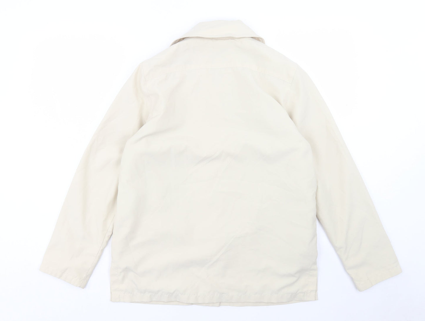 Danni Mac Womens Beige Jacket Size S Button