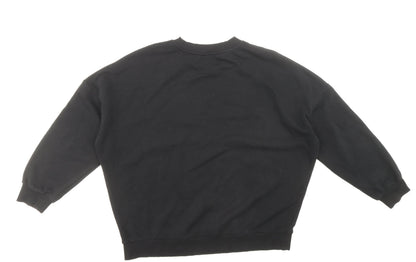 George Womens Black Cotton Pullover Sweatshirt Size L Pullover - Bling