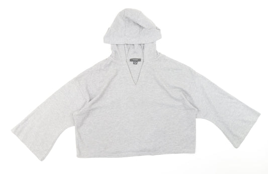 Primark Womens Grey Polyester Pullover Hoodie Size S Pullover
